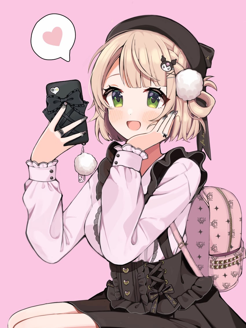 shigure ui and kuromi (indie virtual youtuber and 2 more) drawn by moenaomii_(artist)