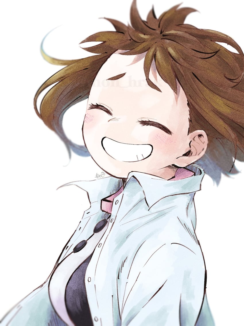 uraraka ochaco (boku no hero academia) drawn by mon_hrak