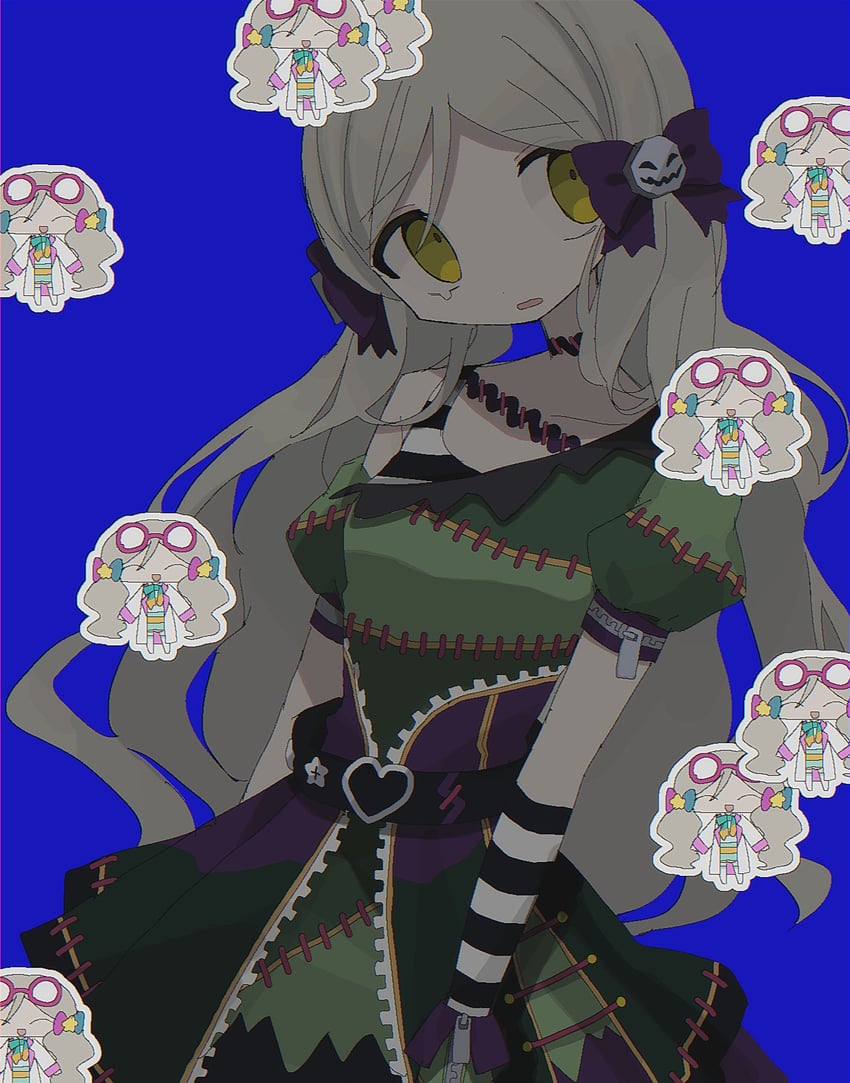 frankenstein's monster and handa roco (idolmaster and 2 more) drawn by 01sh110sush1