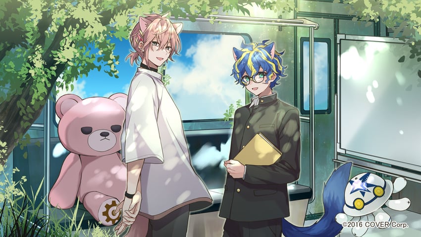 astel leda, rikka, poruneu, and spanner (holostars) drawn by teito_(0w0kuma)