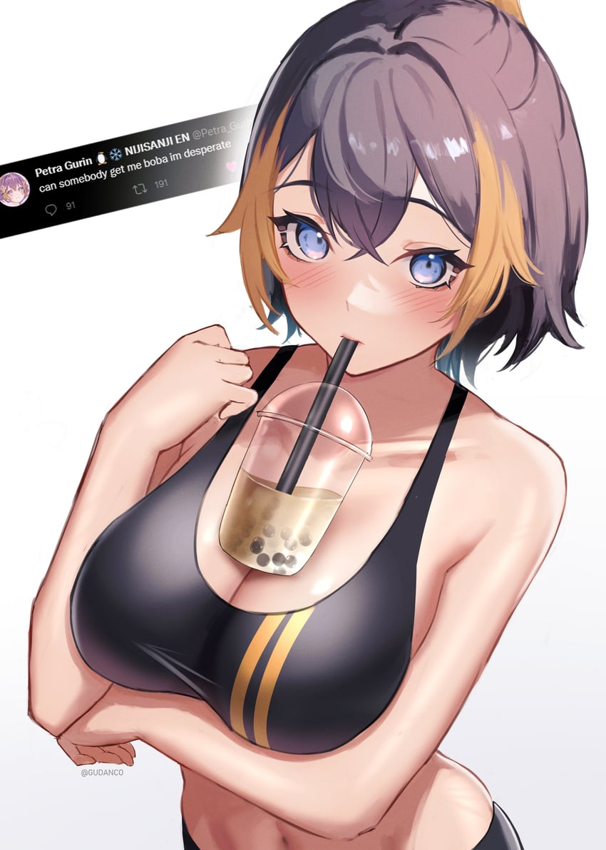petra gurin (nijisanji and 1 more) drawn by gudanco_(nyanmeowzer)