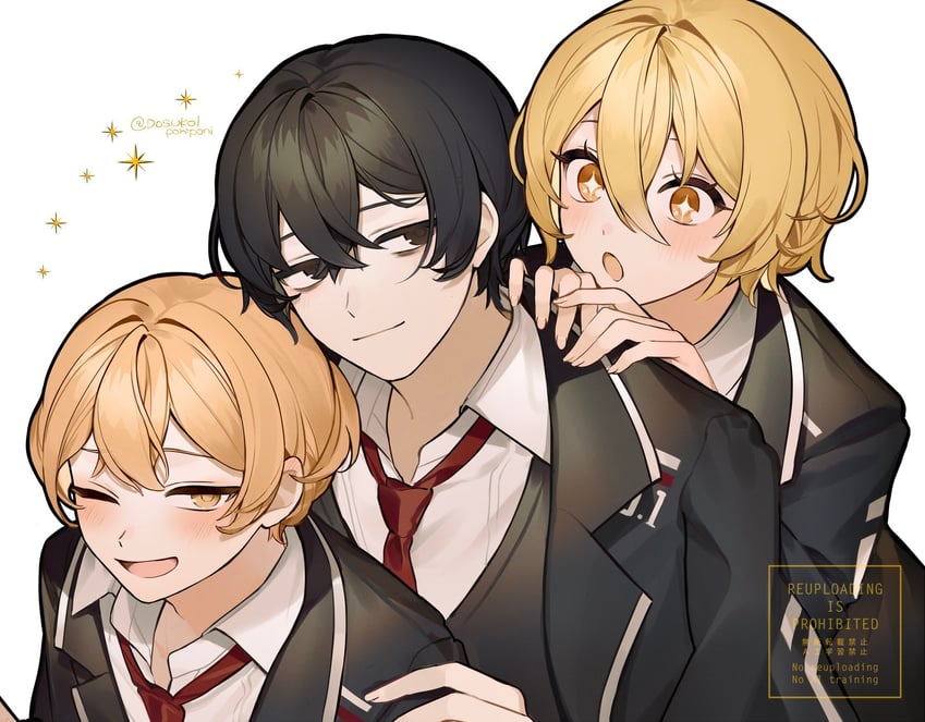 don quixote, sinclair, and yi sang (project moon and 1 more) drawn by dosukoiponiponi