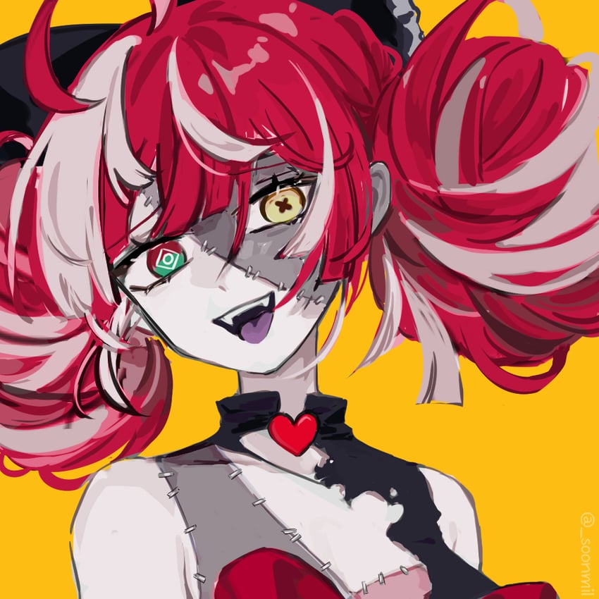 kureiji ollie (hololive and 1 more) drawn by sunmil