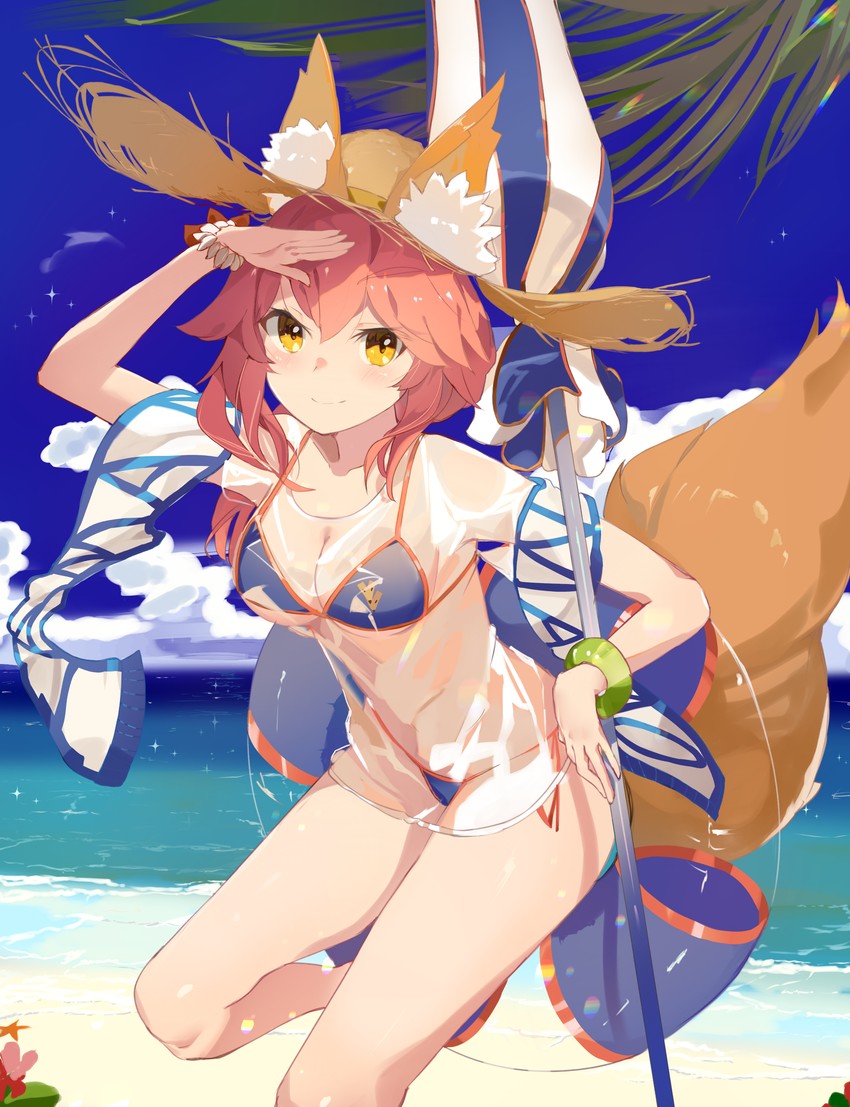 tamamo and tamamo no mae (fate and 1 more) drawn by same_(sendai623)