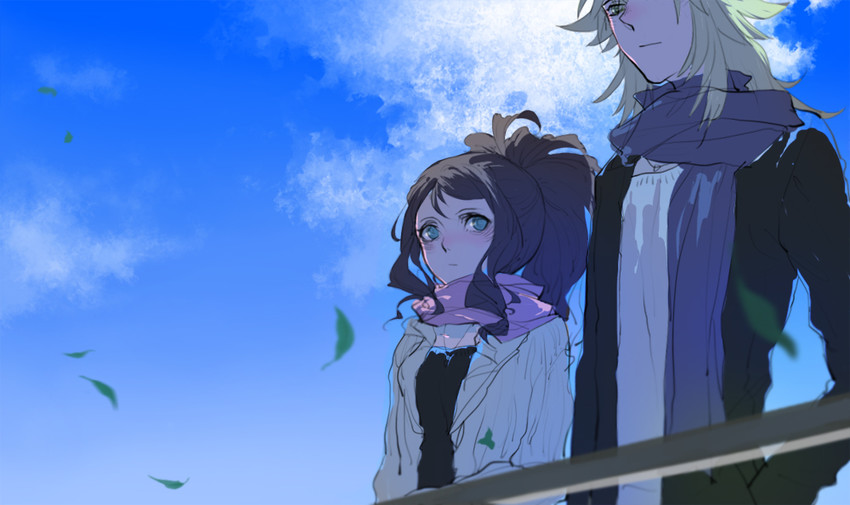 hilda and n (pokemon and 1 more) drawn by muyi_(muyi2022)