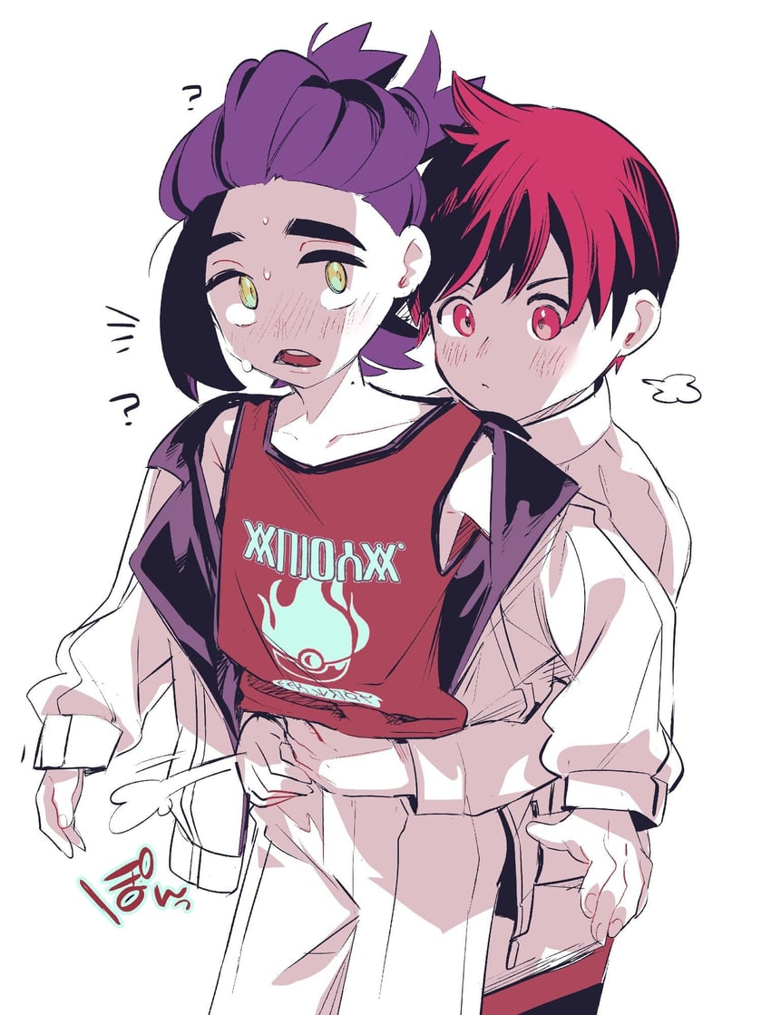 kieran and florian (pokemon and 1 more) drawn by uzura_syouyu
