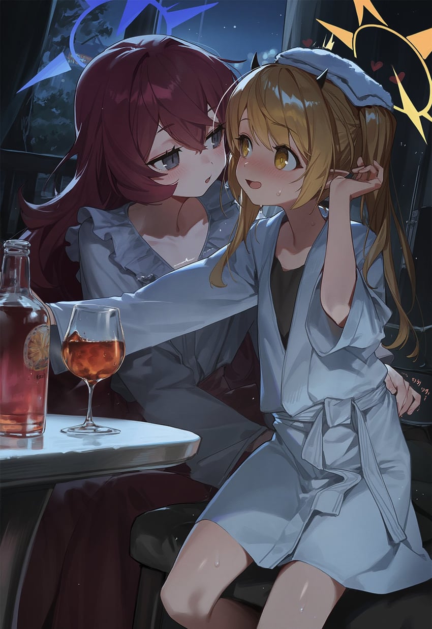 ibuki and iroha (blue archive) drawn by sharp_maker