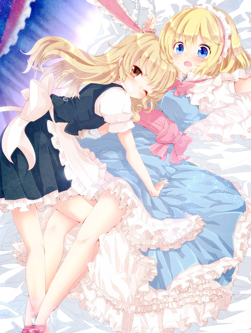 kirisame marisa and alice margatroid (touhou) drawn by aoi_(annbi)