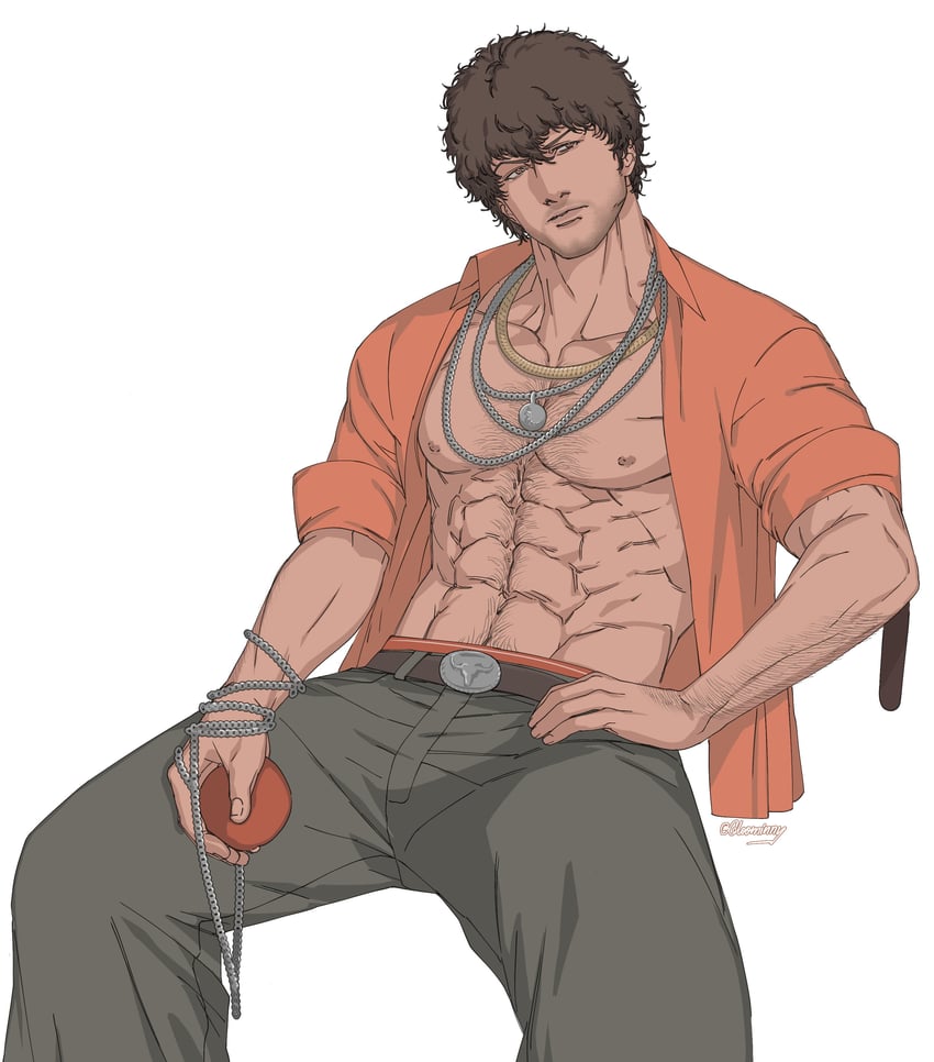 miguel caballero rojo (tekken and 1 more) drawn by kamii_(gloominny)