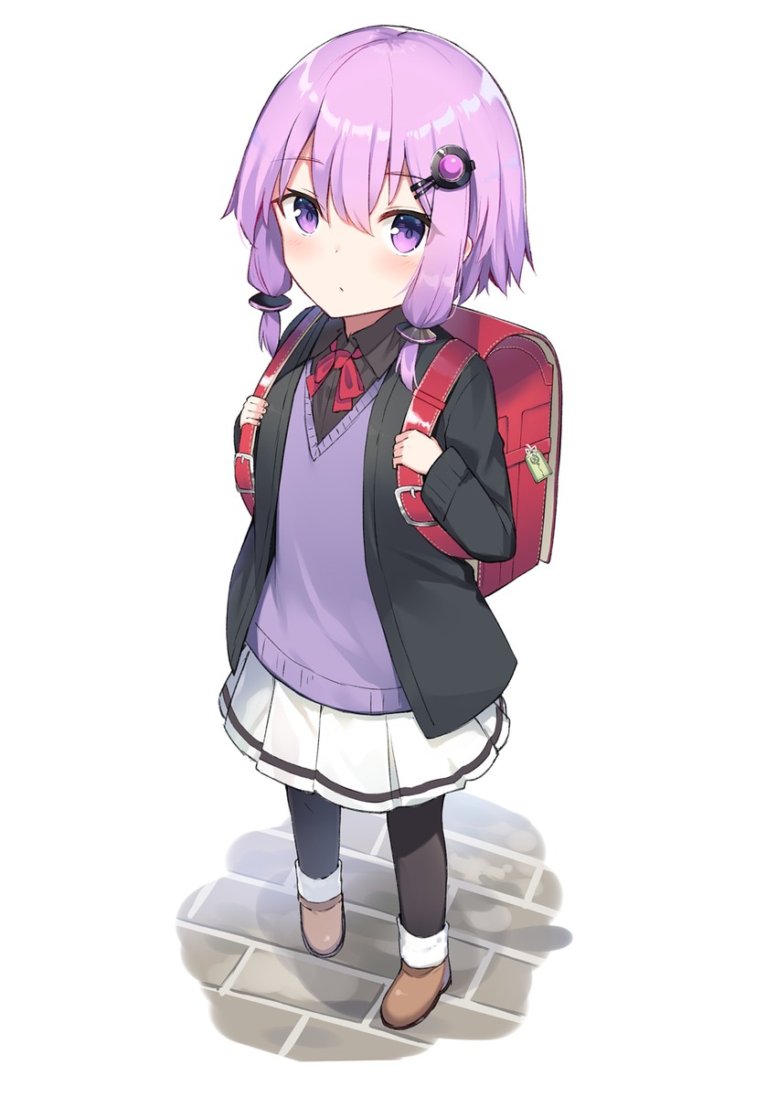 yuzuki yukari (vocaloid and 1 more) drawn by yukarite