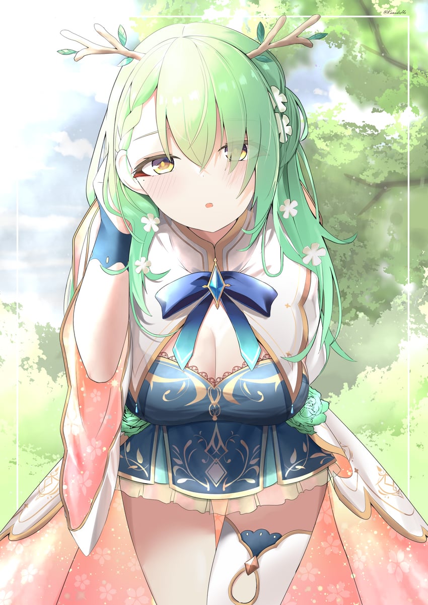 ceres fauna (hololive and 1 more) drawn by kanadeho