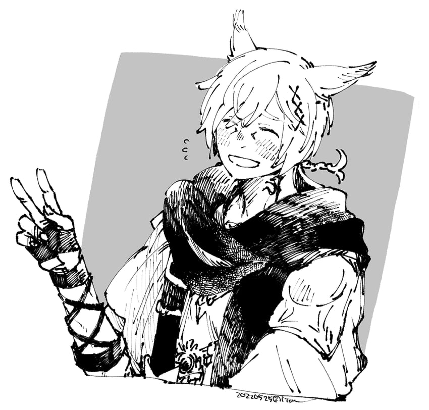 g'raha tia (final fantasy and 1 more) drawn by itowo_(itowc)