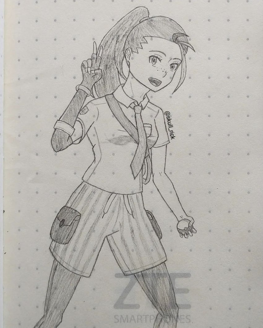 nemona (pokemon and 1 more) drawn by richart