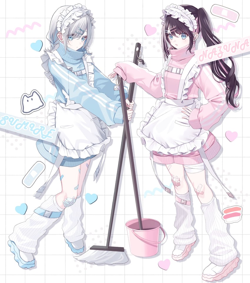 kaga sumire and kaga nazuna (vspo!) drawn by misumi_(macaroni)
