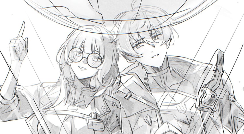 kevin kaslana and mei (honkai and 1 more) drawn by shiregotoaka
