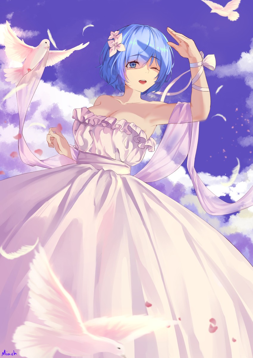 rem (re:zero kara hajimeru isekai seikatsu) drawn by nev_(nevblindarts)