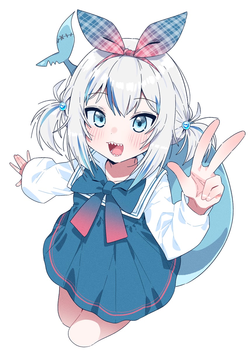 gawr gura (hololive and 1 more) drawn by tosyeo