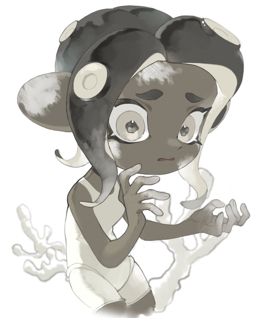 octoling player character, octoling girl, and agent 8 (splatoon and 2 more) drawn by a_a2001214