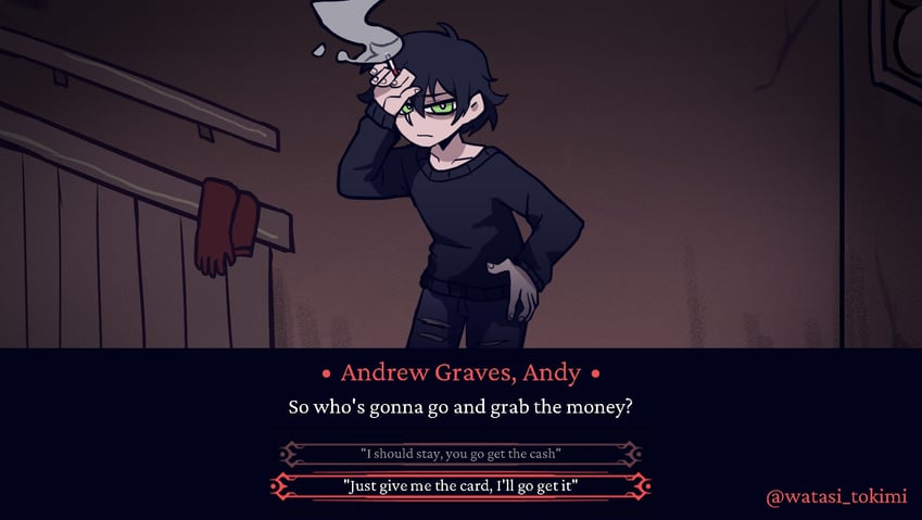 andrew graves (helltaker and 1 more) drawn by watasi_tokimi