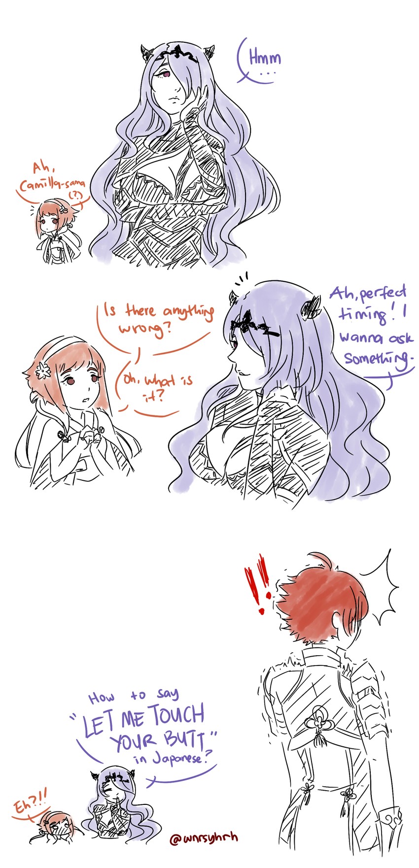 camilla, sakura, and hinoka (fire emblem and 1 more) drawn by wnrsyhrh