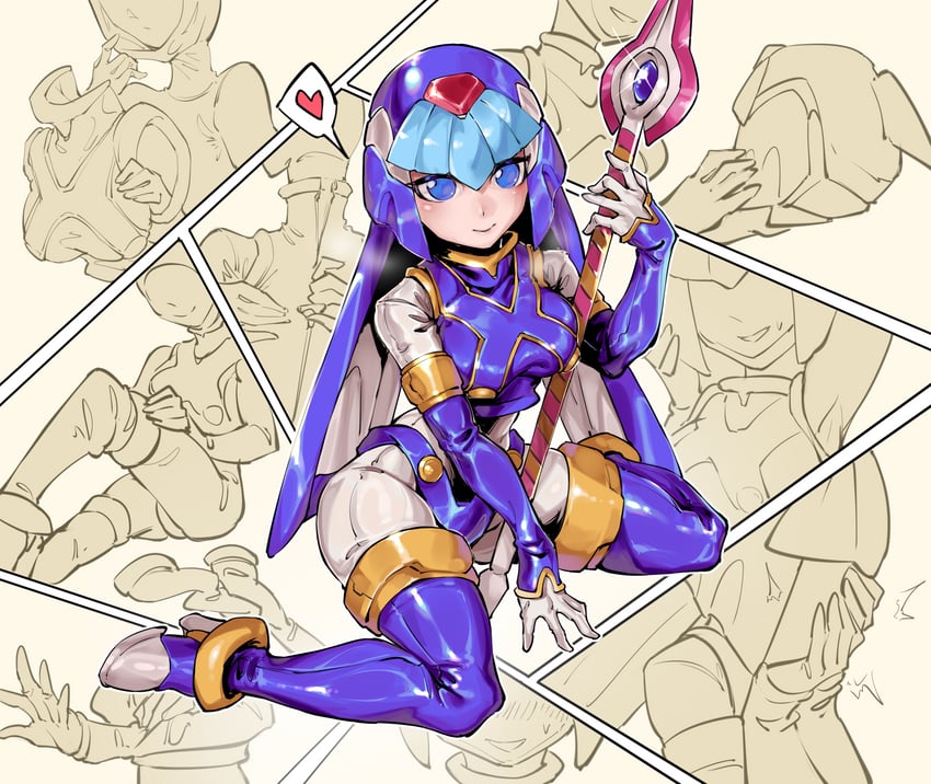 fairy leviathan (mega man and 1 more) drawn by jian_xuanyuan