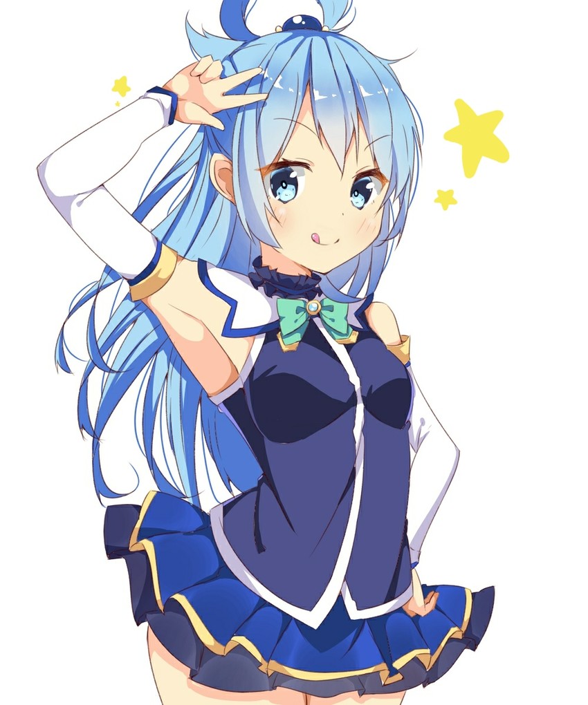 aqua (kono subarashii sekai ni shukufuku wo!) drawn by parusu_(ehyfhugj)