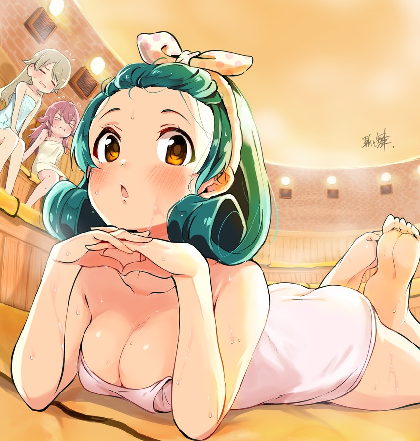 morikubo nono, komiya kaho, and tokugawa matsuri (idolmaster and 3 more) drawn by kirikirimai_(kkm)