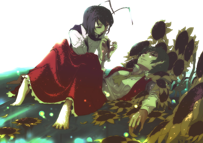 kazami yuuka and wriggle nightbug (touhou) drawn by harukawa_sango