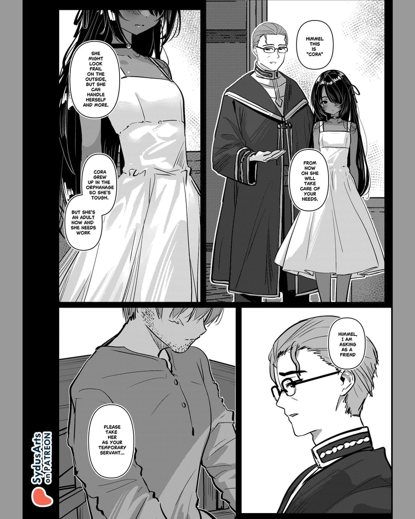 himmel, heiter, and cora (original and 1 more) drawn by sydus