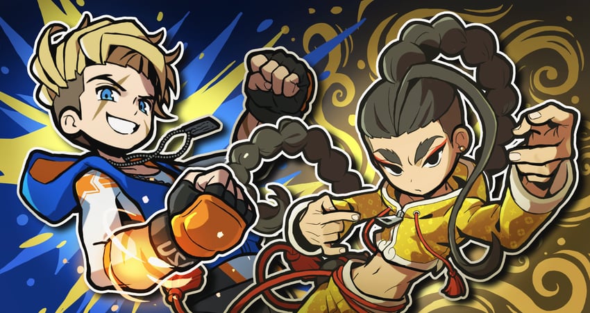 luke sullivan and jamie siu (street fighter and 1 more) drawn by sach56000