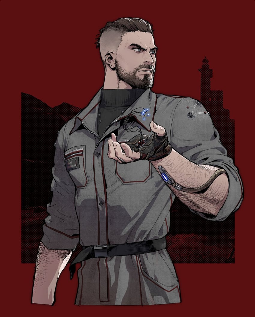 p-3 and char-les (atomic heart) drawn by fukurau