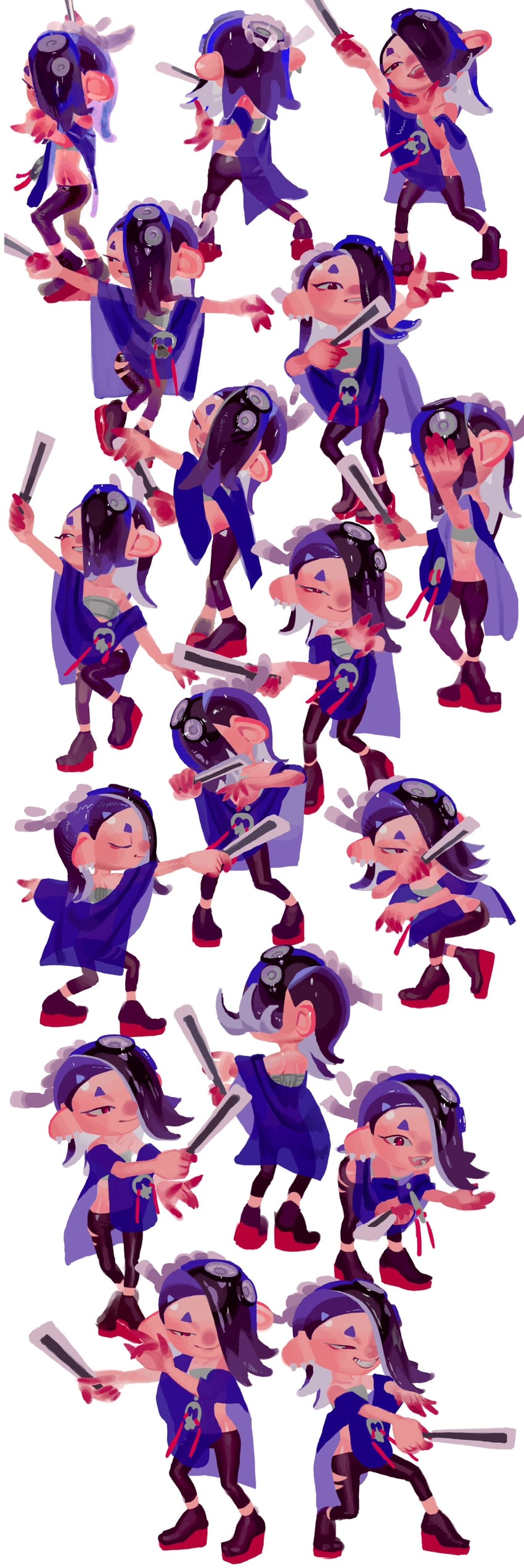 shiver (splatoon and 1 more) drawn by kengyou_lei