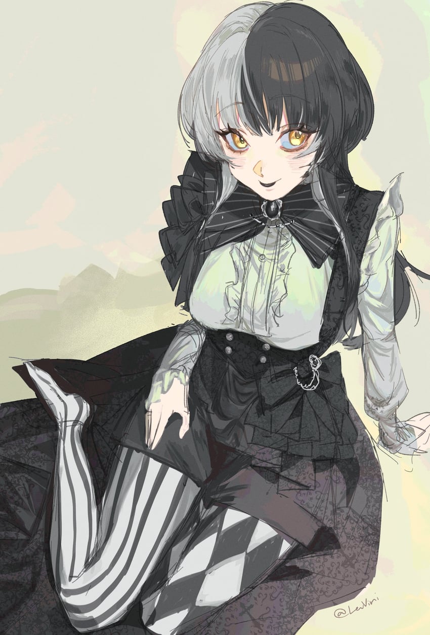 shiori novella (hololive and 1 more) drawn by levvimi