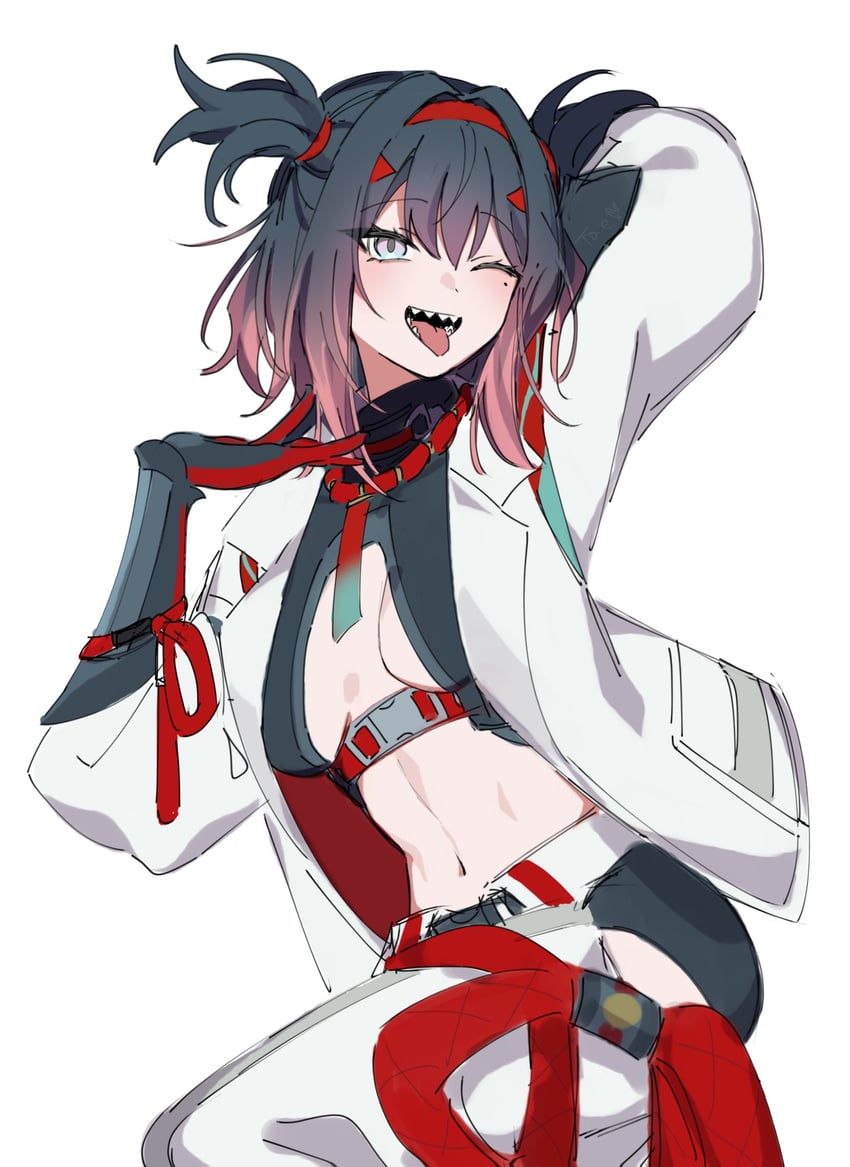 hisui (black survival and 1 more) drawn by taenyaki