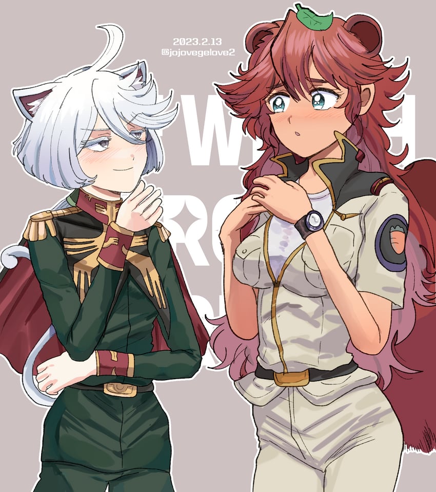 suletta mercury, miorine rembran, kou uraki, and anavel gato (gundam and 2 more) drawn by ing'yeo_soyeo