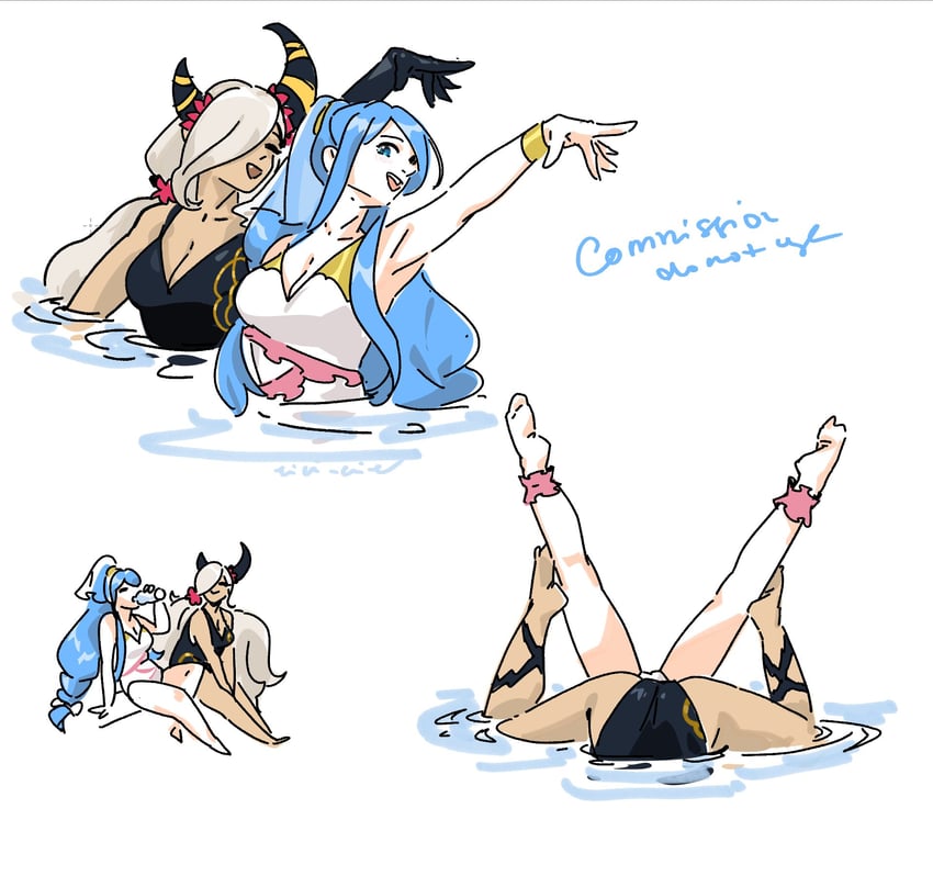 lumera and zelestia (fire emblem and 1 more) drawn by eili_enie
