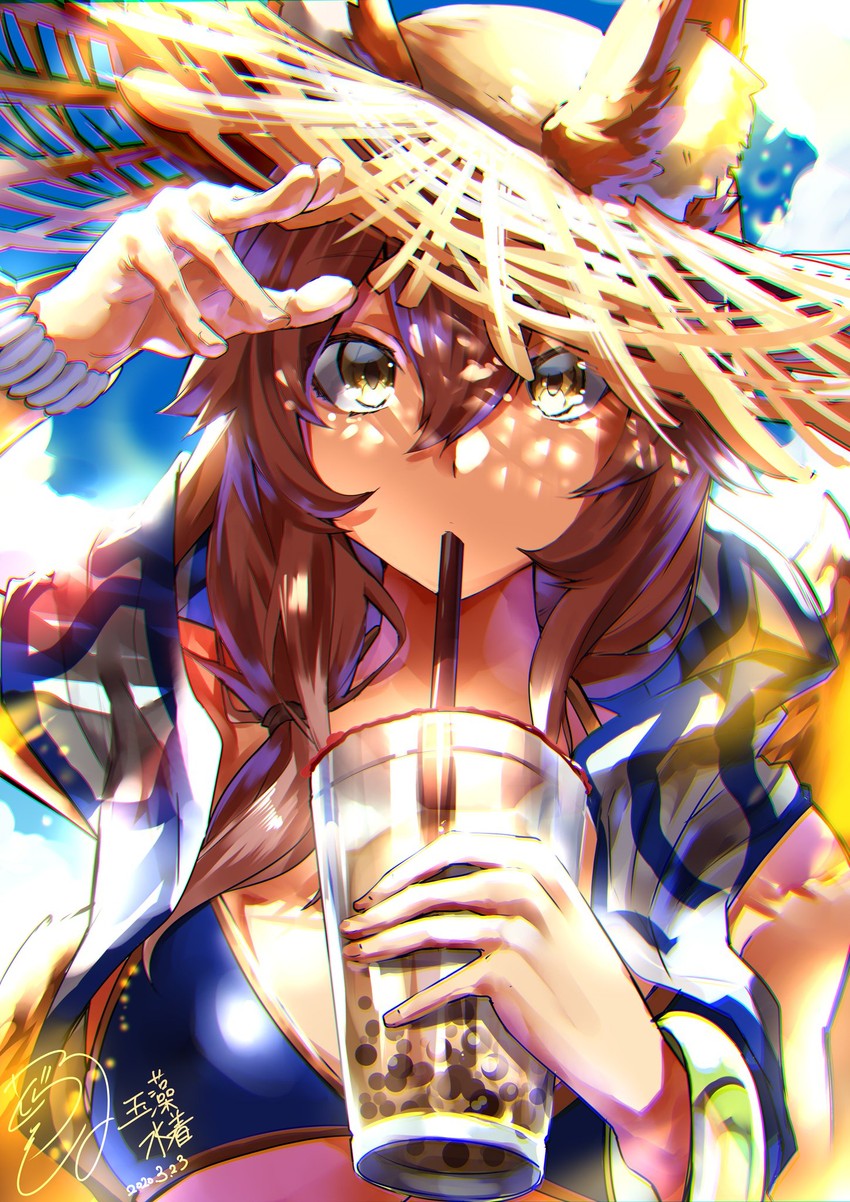 tamamo and tamamo no mae (fate and 1 more) drawn by dorashieru