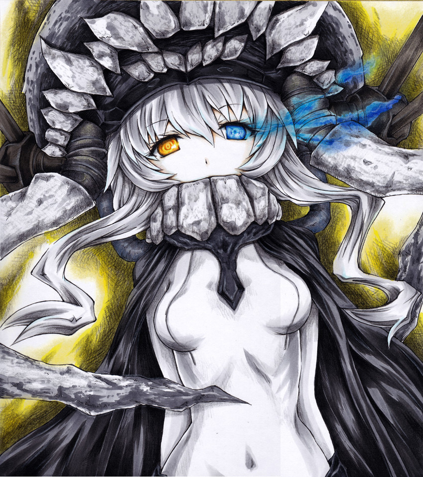 wo-class aircraft carrier (kantai collection) drawn by iroha_(nullpo)