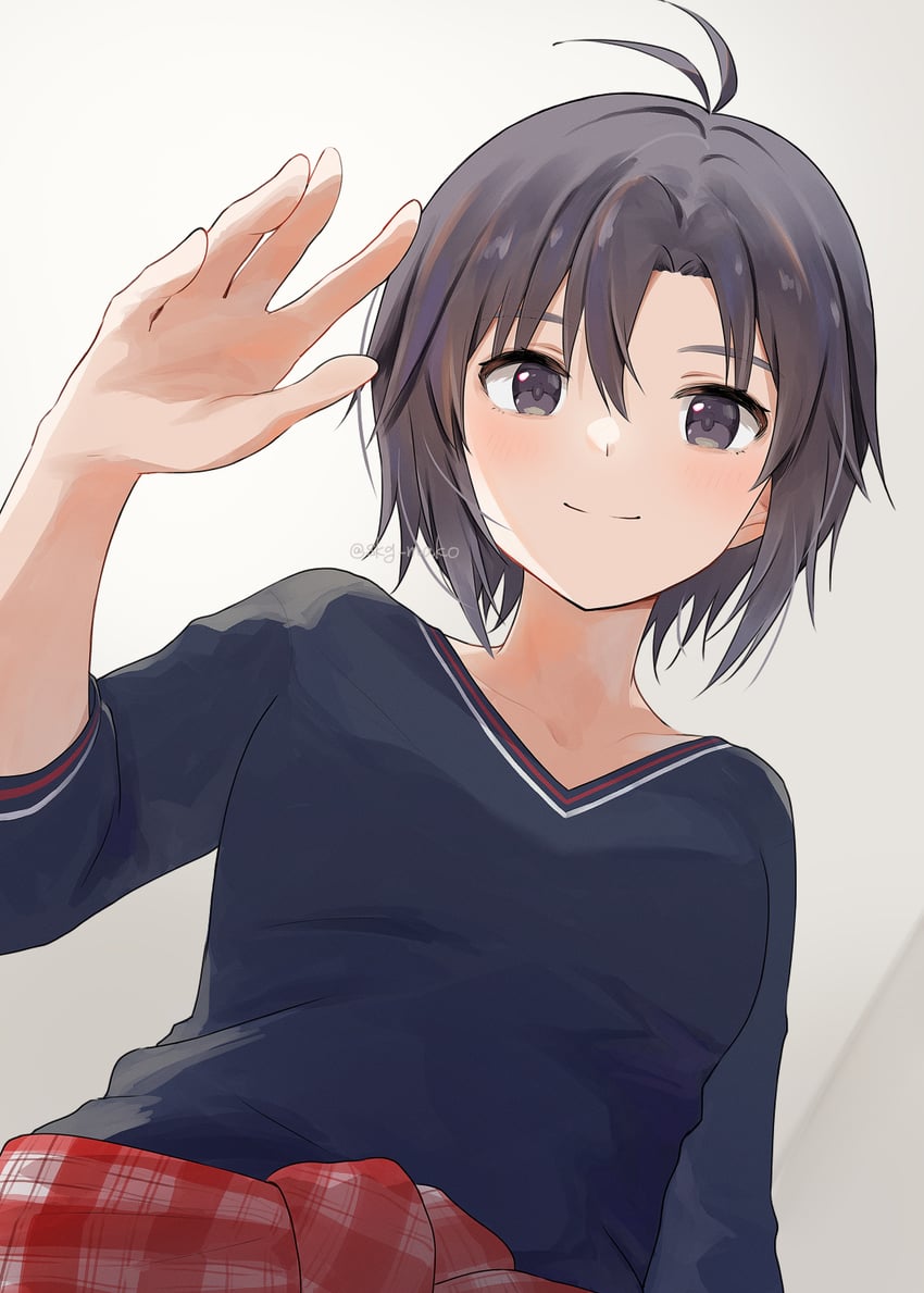 kikuchi makoto (idolmaster and 3 more) drawn by mogskg