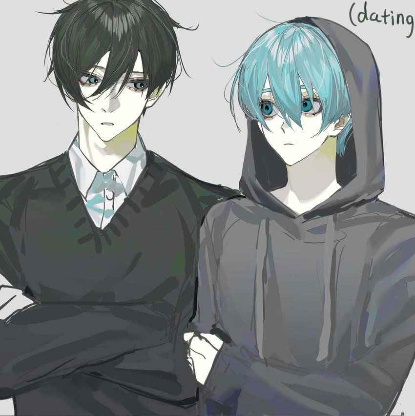 itoshi rin and you hiori (blue lock) drawn by miyu_(shiyemiyu)