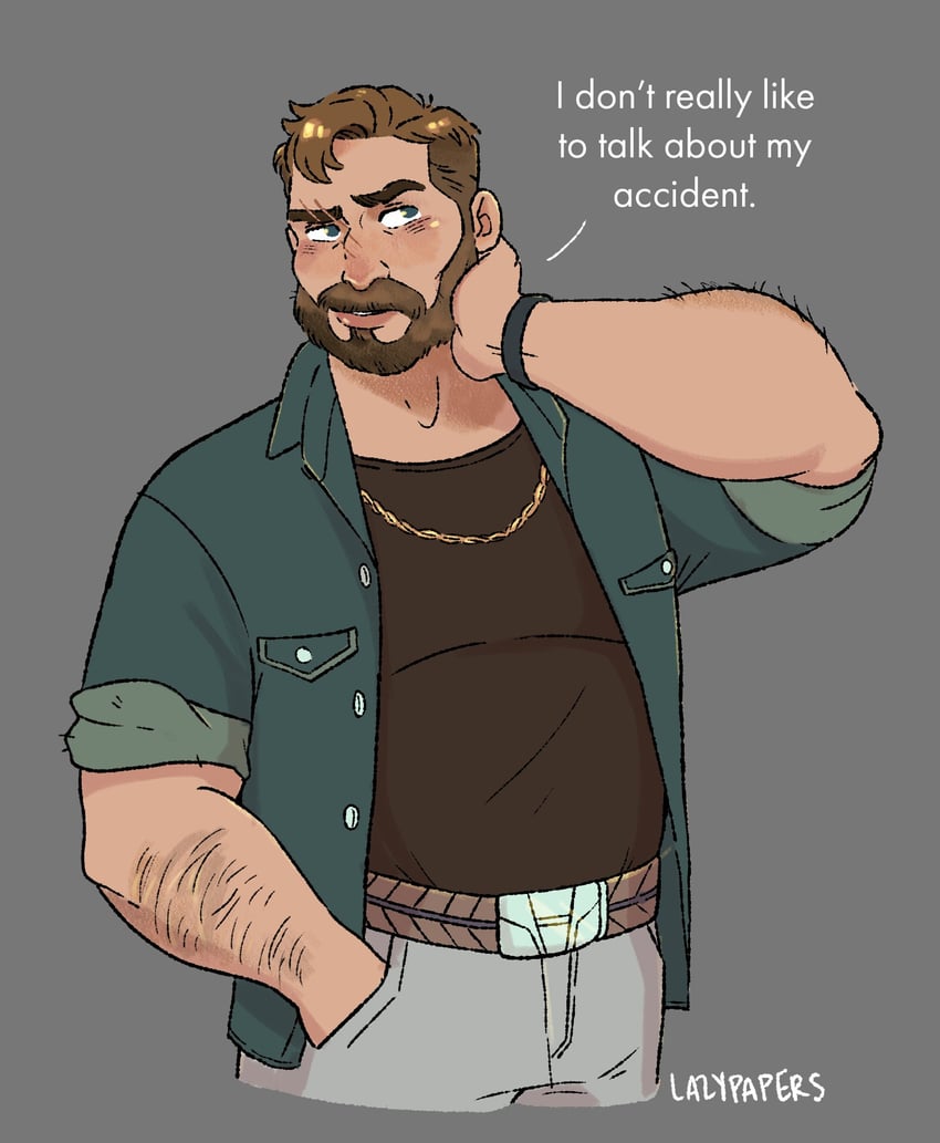 mark (coral island) drawn by kelly_yoo_(paper_machette)