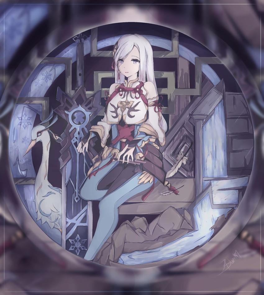 shenhe, xianyun, and cloud retainer (genshin impact) drawn by blue101
