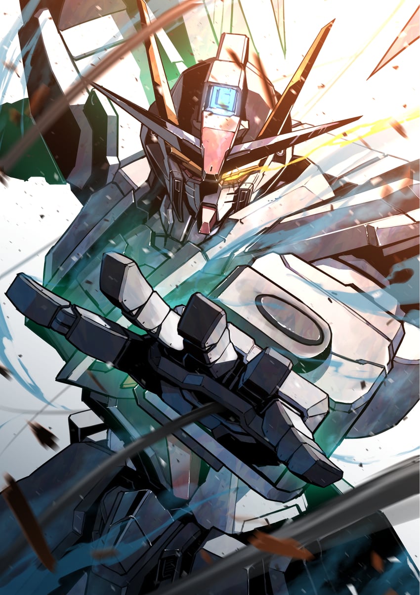 strike noir and strike gundam e (gundam and 2 more) drawn by kuri_giepi