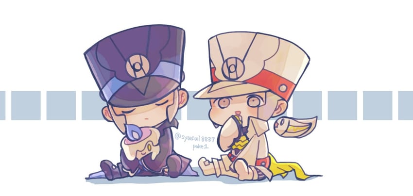 ingo, litwick, emmet, and tynamo (pokemon and 1 more) drawn by syusui8837poke1