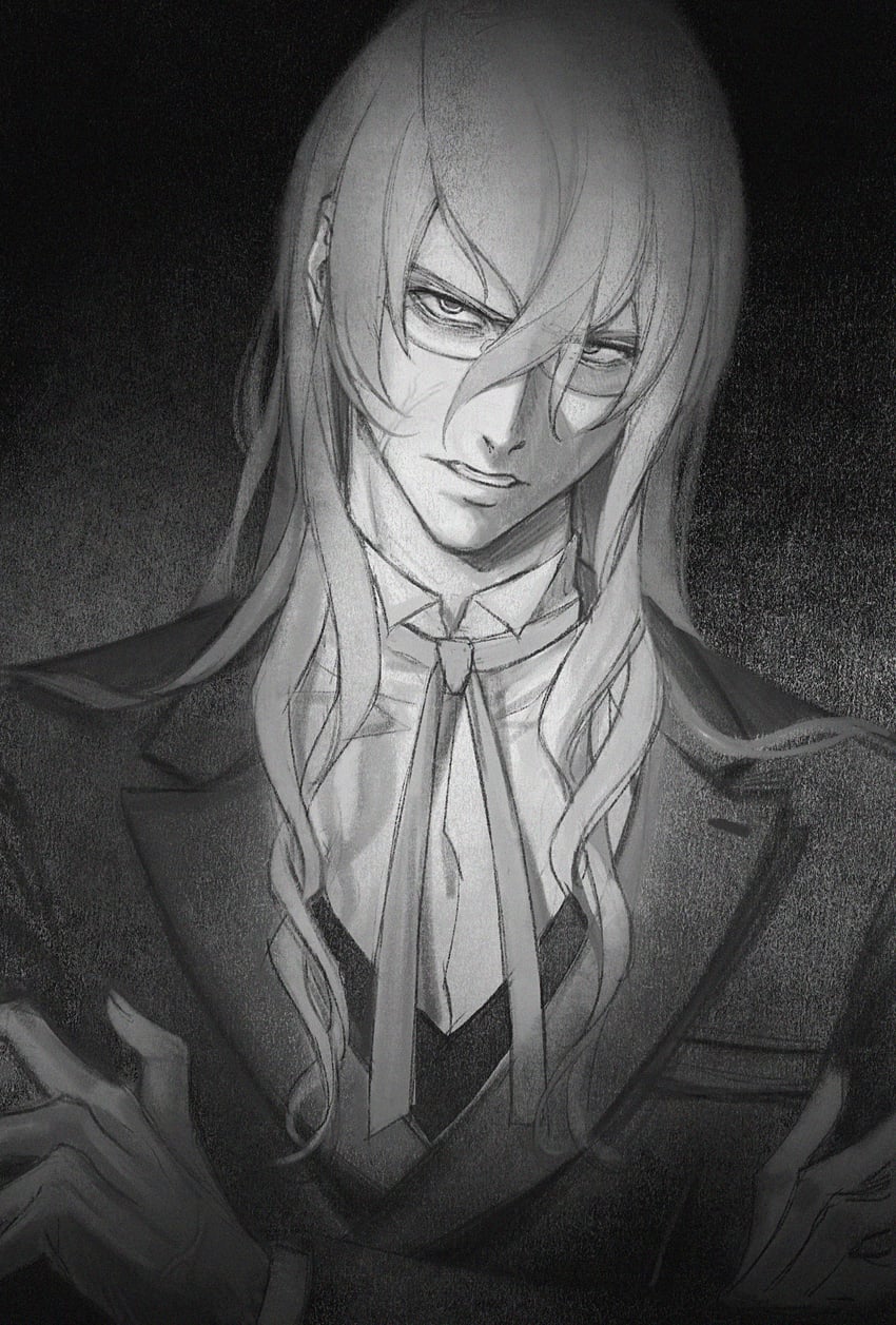 kristoph gavin (ace attorney and 1 more) drawn by sio2_(whynotkarma)