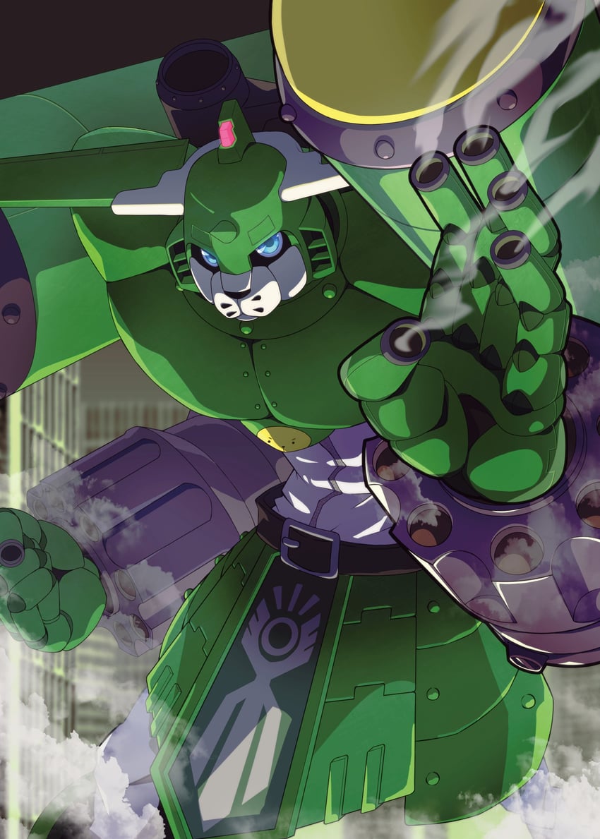 saintgalgomon (digimon and 1 more) drawn by harry_m_kotarow
