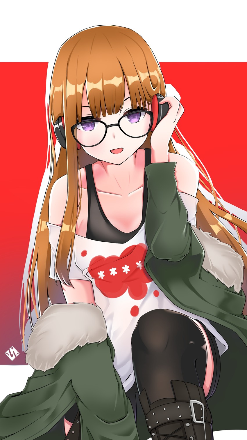sakura futaba (persona and 1 more) drawn by kei_myoho