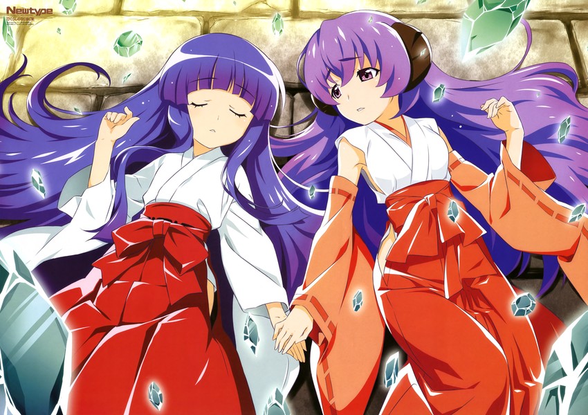furude rika and hanyuu (higurashi no naku koro ni and 2 more) drawn by nakashima_guy
