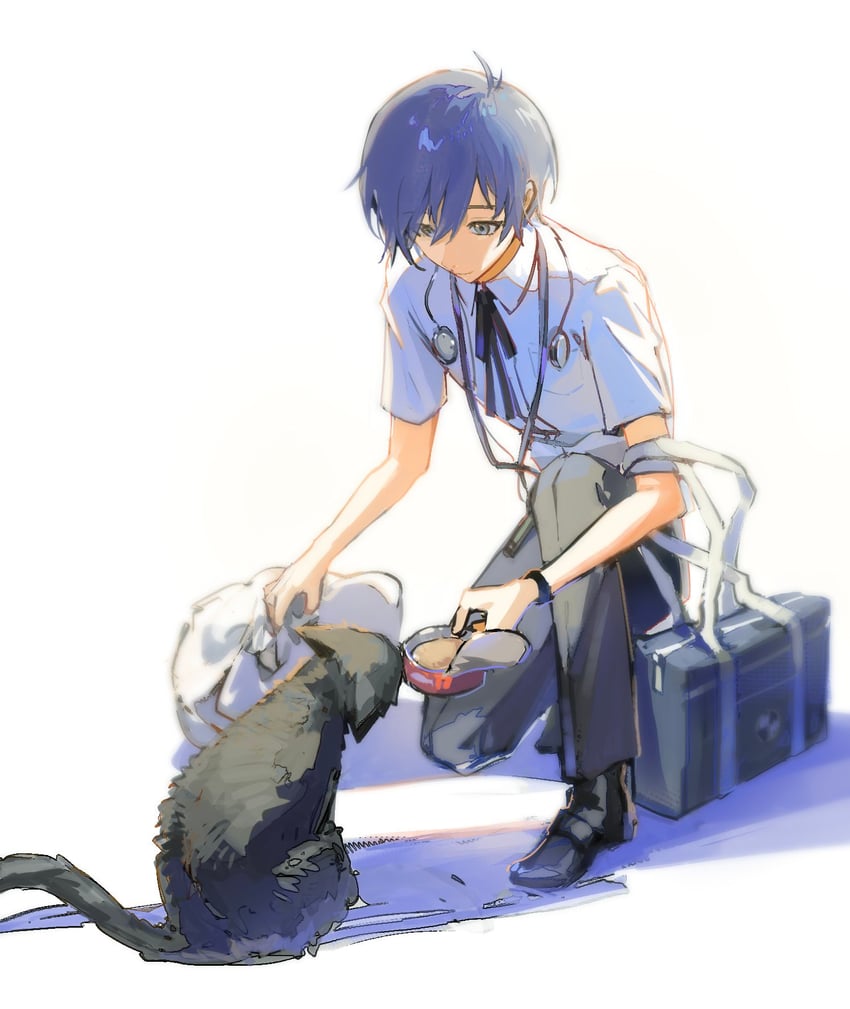 yuuki makoto (persona and 1 more) drawn by yosora