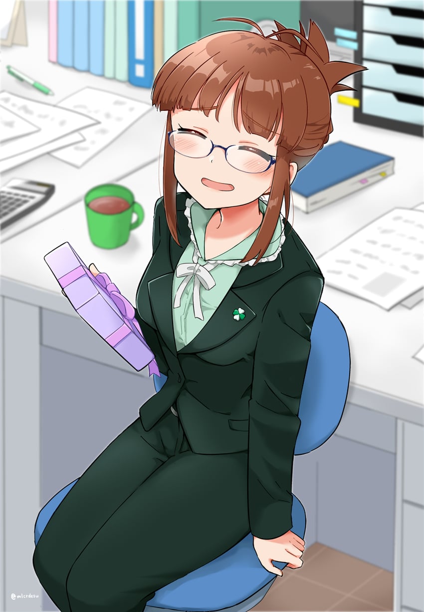akizuki ritsuko (idolmaster and 2 more) drawn by merukyara